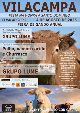 Fechas, información, programa, cartel, imágenes, mapa y ubicación de Santo Domingo de Vilacampa - Feira de Gando  en  O Valadouro