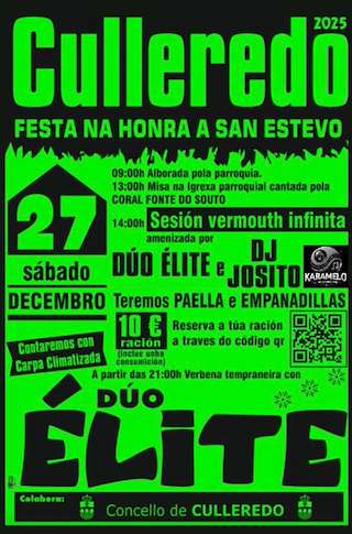 Fechas, información, programa, cartel, imágenes, mapa y ubicación de Santo Estevo (2025)  en  Culleredo