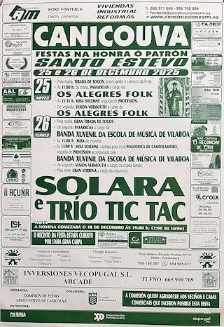 Fechas, información, programa, cartel, imágenes, mapa y ubicación de Santo Estevo de Canicouva (2025) en Pontevedra