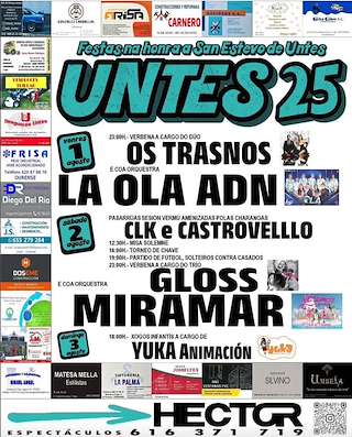Fechas, información, programa, cartel, imágenes, mapa y ubicación de Santo Estevo de Untes  en  Ourense