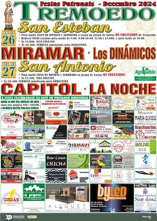 Fechas, información, programa, cartel, imágenes, mapa y ubicación de Santo Estevo e San Antón de Tremoedo  en  Vilanova de Arousa
