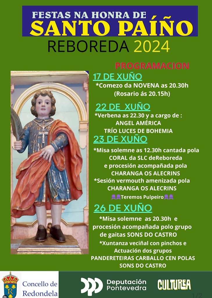 Santo Paíño de Reboreda en Redondela