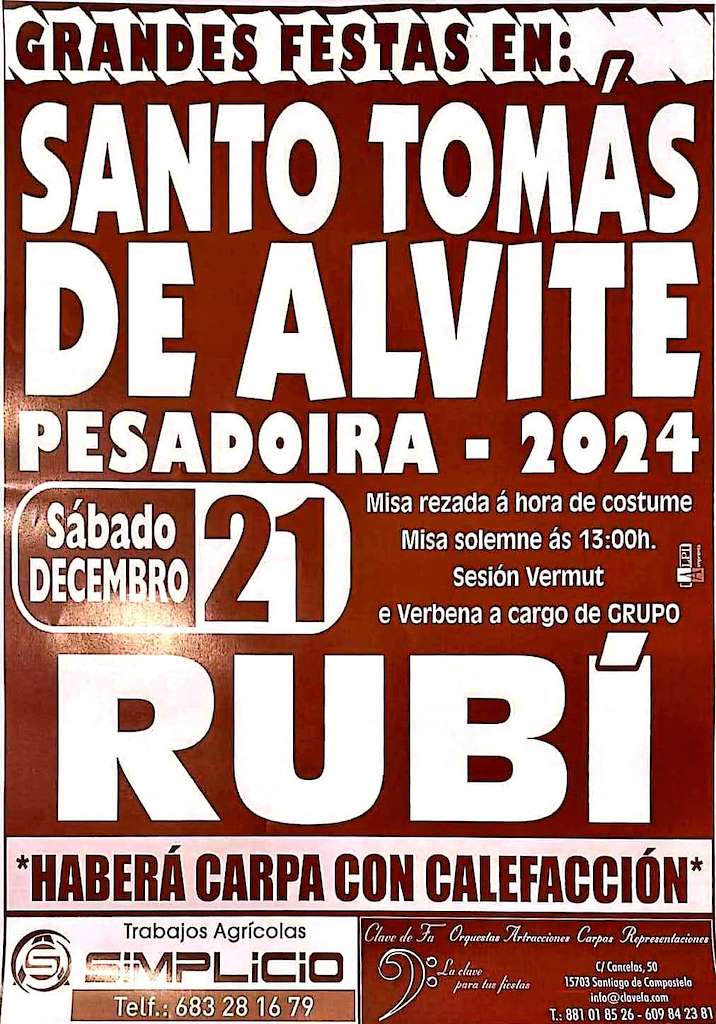 Santo Tomás de Pasadoira en Negreira