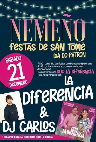Fechas, información, programa, cartel, imágenes, mapa y ubicación de Santo Tomé de Nemeño  en  Ponteceso