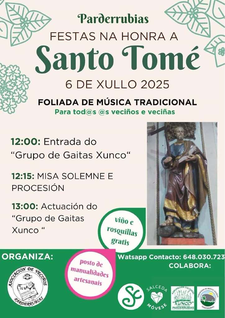 Santo Tomé de Parderrubias en Salceda de Caselas