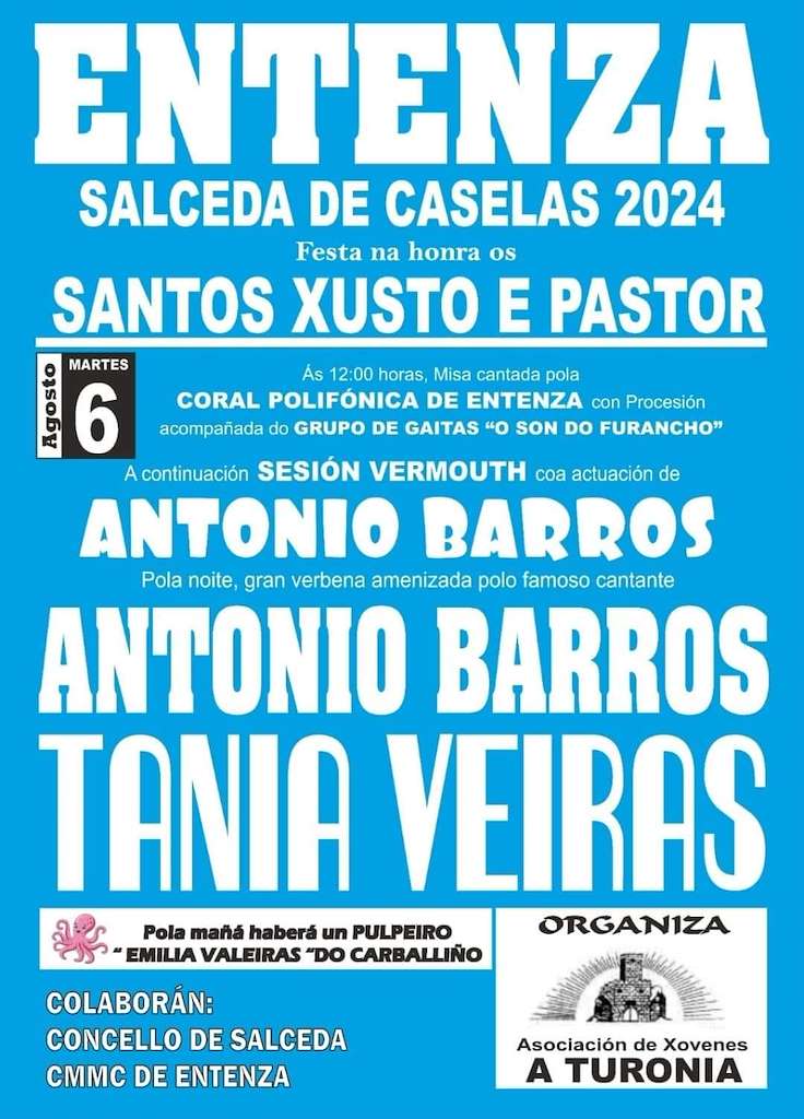 Santo Xusto e Pastor de Entenza en Salceda de Caselas