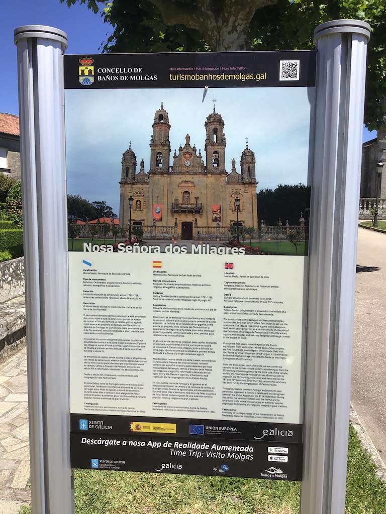 Santuario de Nuestra Señora de los Milagros en Baños de Molgas