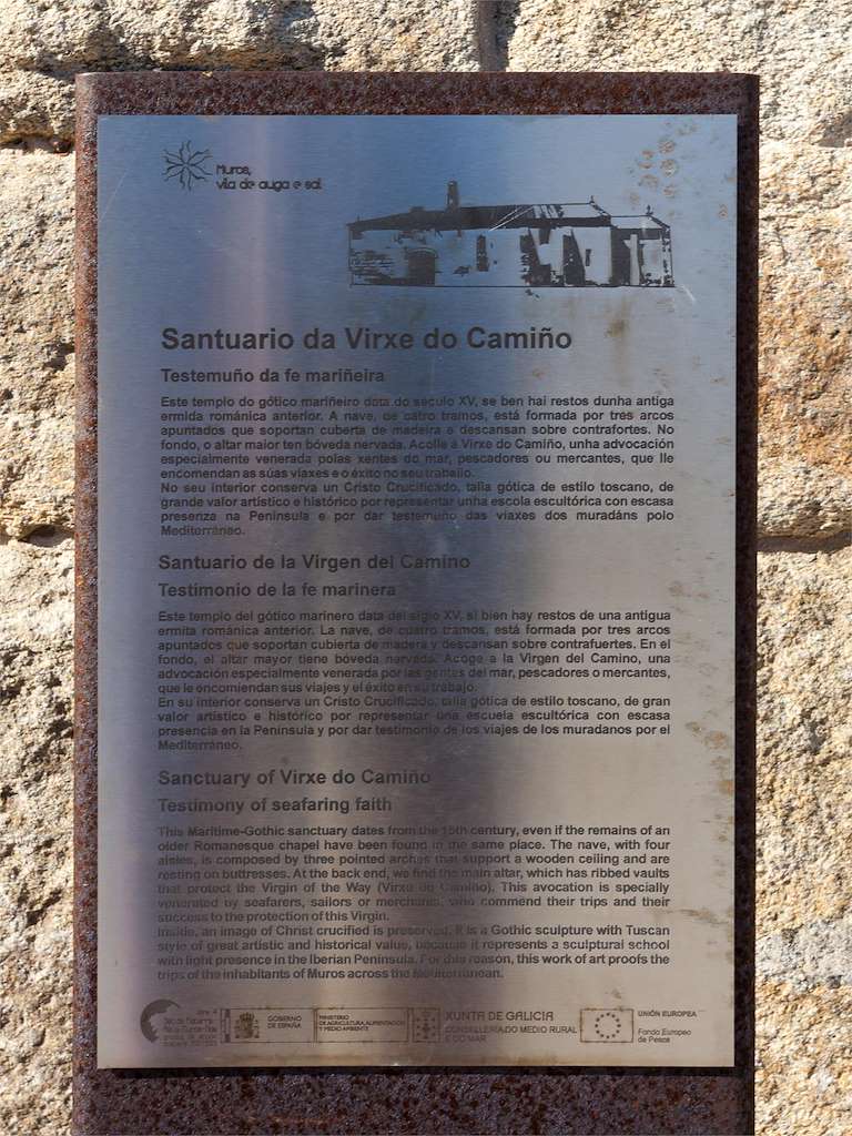 Santuario Virxe do Camiño en Muros