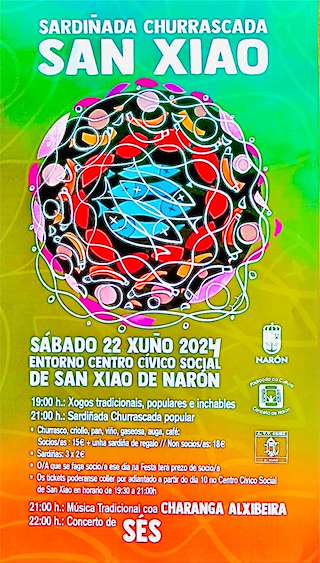 Sardiñada - Churrascada de San Xiao en Narón