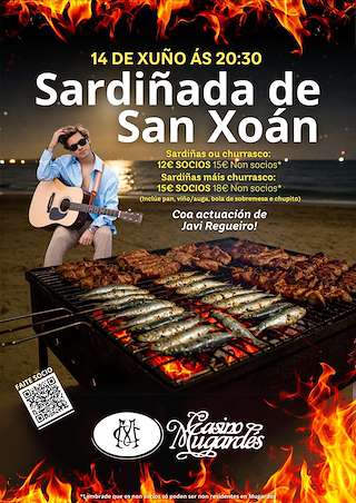 Sardiñada de San Xoán do Casino Mugardés en Mugardos