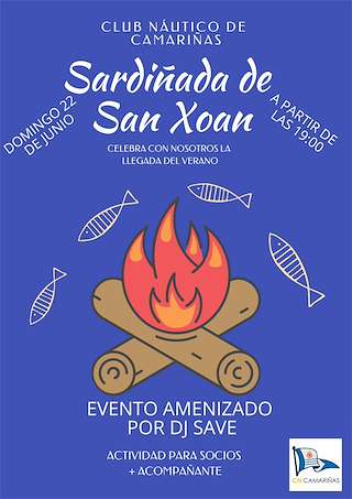 Sardiñada de San Xoán do Club Náutico en Camariñas