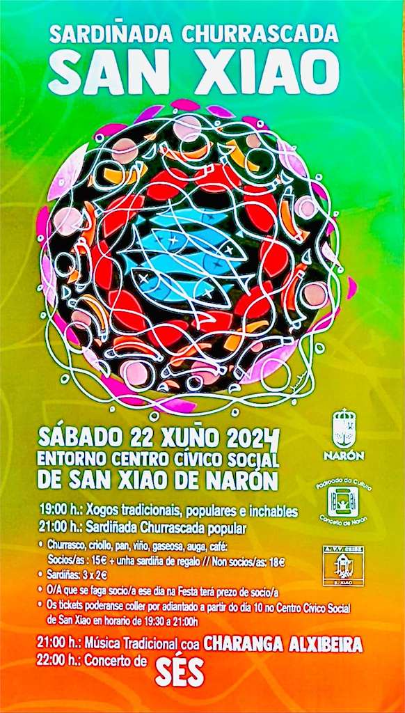 Sardiñada - Churrascada de San Xiao en Narón
