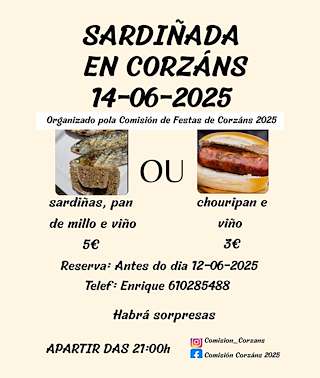Fechas, información, programa, cartel, imágenes, mapa y ubicación de Sardiñada de Corzáns  en  Salvaterra do Miño