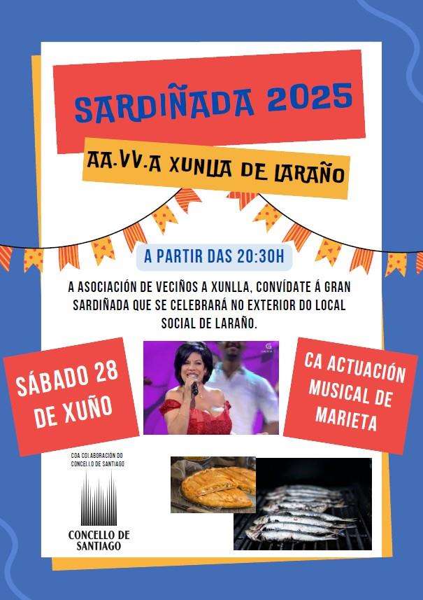 Sardiñada de Laraño en Santiago de Compostela