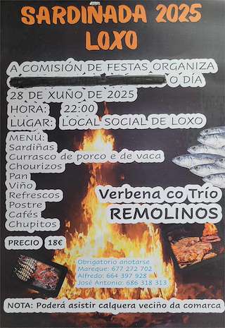 Fechas, información, programa, cartel, imágenes, mapa y ubicación de Sardiñada de Loxo  en  Touro