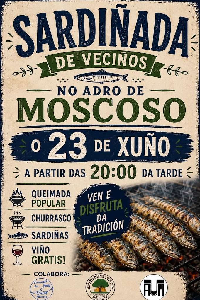 Sardiñada de Moscoso en Pazos de Borbén