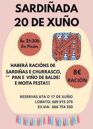 Fechas, información, programa, cartel, imágenes, mapa y ubicación de Sardiñada de Picón (2026)  en  Vedra