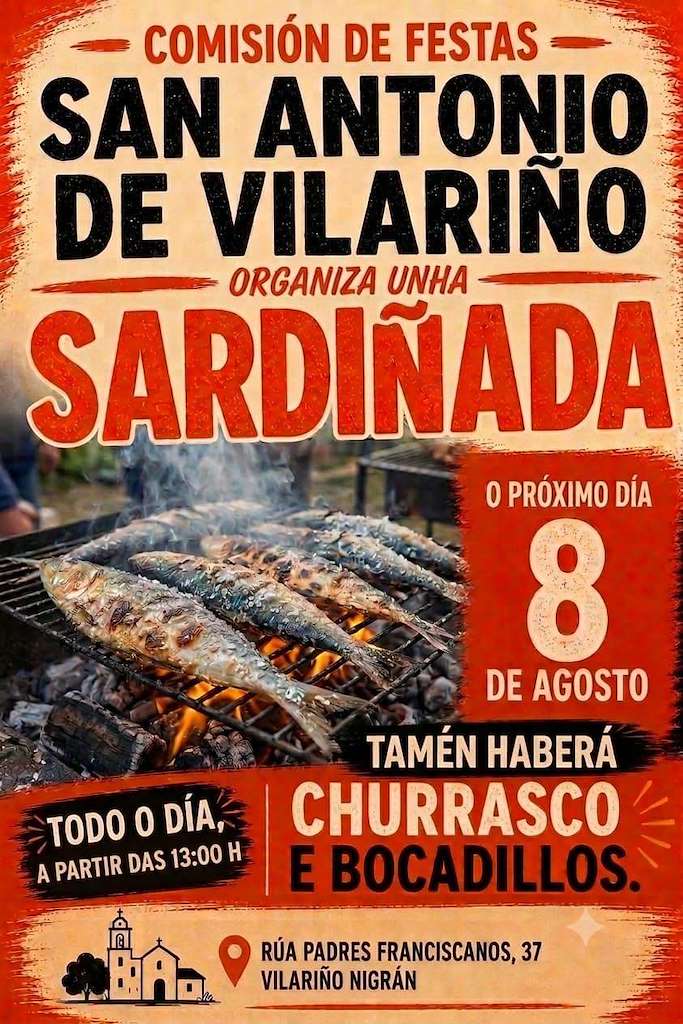 Sardiñada de San Antonio de Vilariño (2026) en Nigrán
