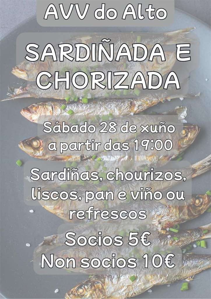 Sardiñada de San Xoán da AVV do Alto (2025) en Narón