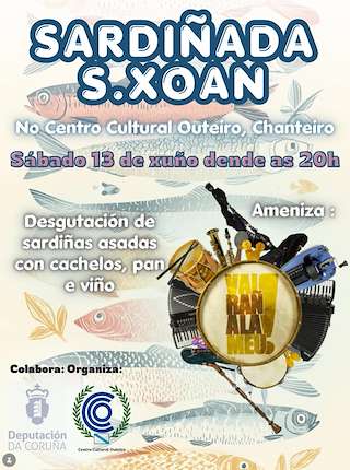 Fechas, información, programa, cartel, imágenes, mapa y ubicación de Sardiñada de San Xoán de Chanteiro (2026)  en  Ares