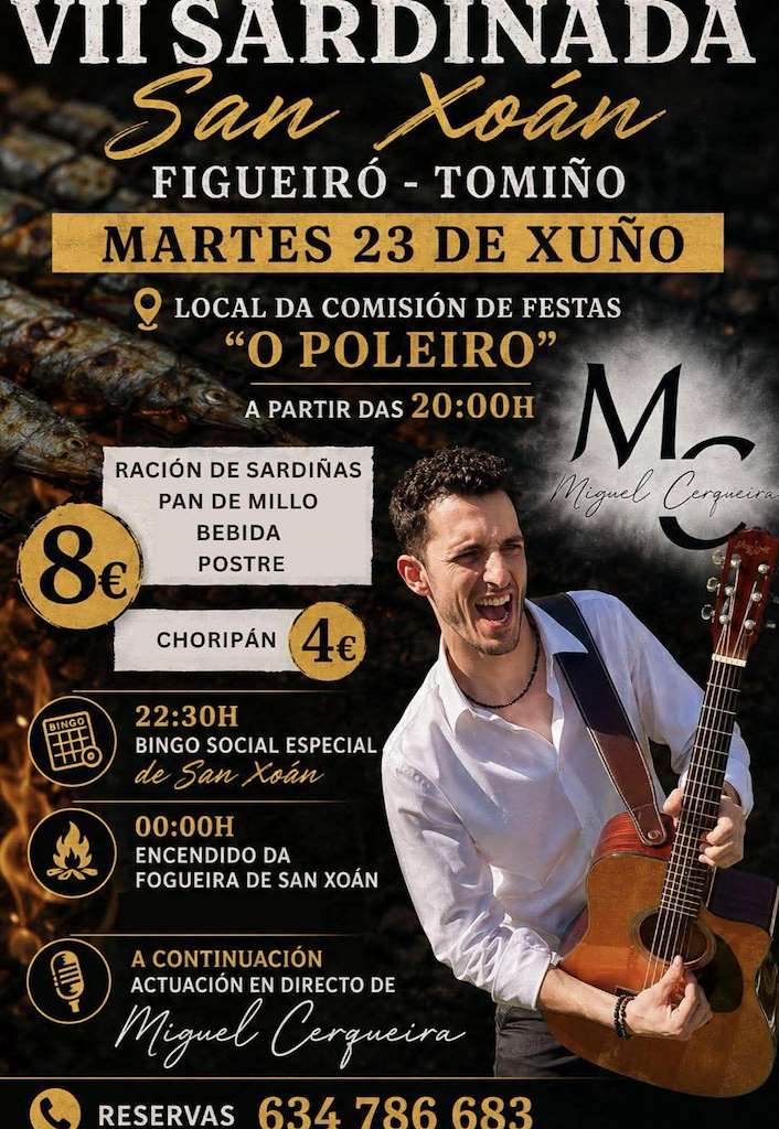 Sardiñada de San Xoán de Figueiró (2026) en Tomiño