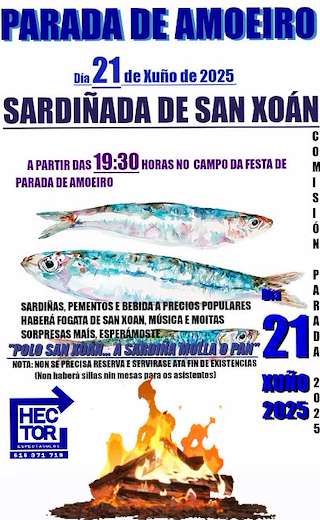 Fechas, información, programa, cartel, imágenes, mapa y ubicación de Sardiñada de San Xoan de Parada   en  Amoeiro