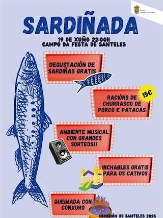Fechas, información, programa, cartel, imágenes, mapa y ubicación de Sardiñada de San Xoán de Santeles (2026)  en  A Estrada