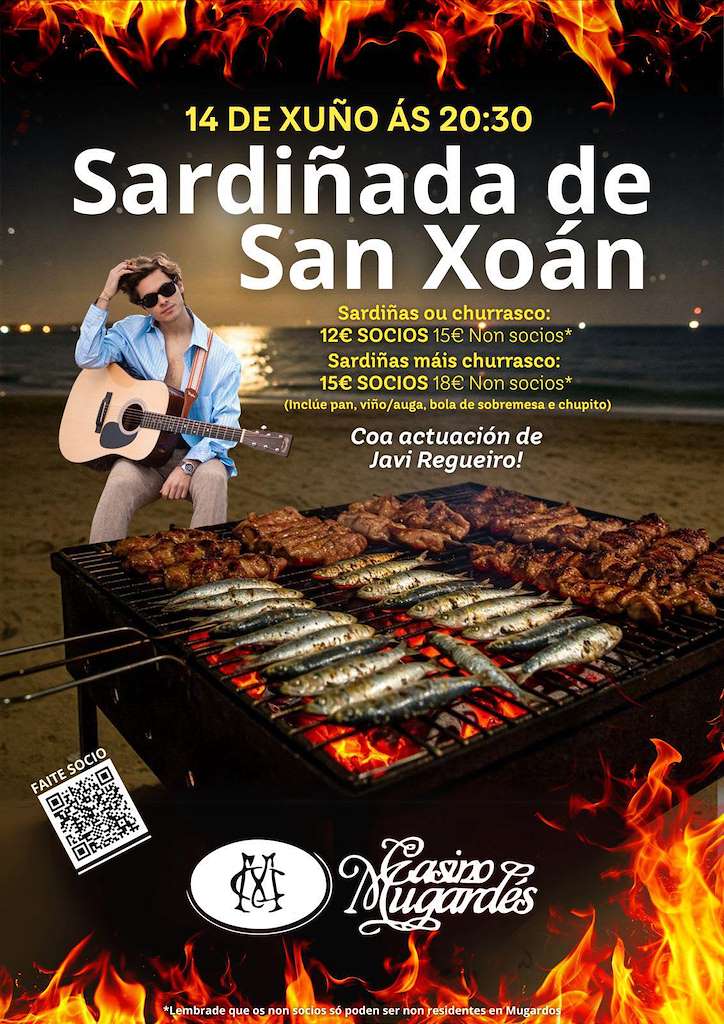 Sardiñada de San Xoán do Casino Mugardés en Mugardos