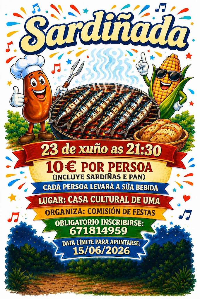 Sardiñada de Uma en Salvaterra do Miño