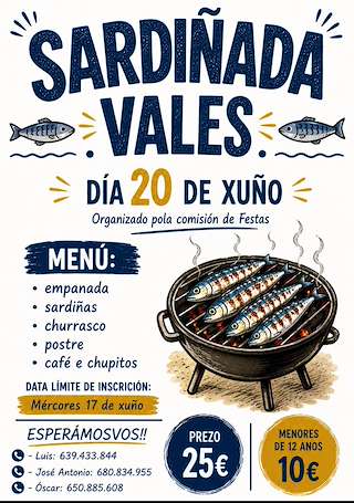 Fechas, información, programa, cartel, imágenes, mapa y ubicación de Sardiñada de Vales  en  San Cristovo de Cea