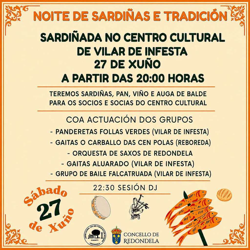 Sardiñada de Vilar de Infesta en Redondela