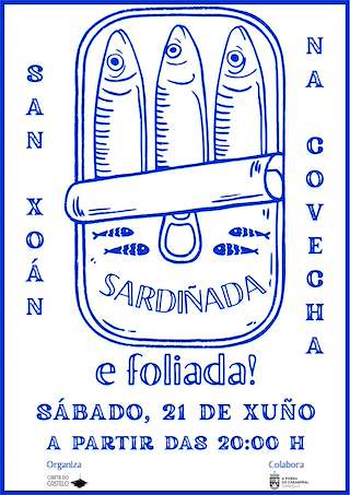Fechas, información, programa, cartel, imágenes, mapa y ubicación de Sardiñada e Foliada de A Covecha  en  A Pobra do Caramiñal