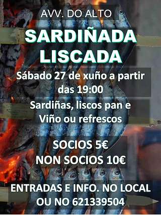 Fechas, información, programa, cartel, imágenes, mapa y ubicación de Sardiñada e Liscada do Alto (2026)  en  Narón