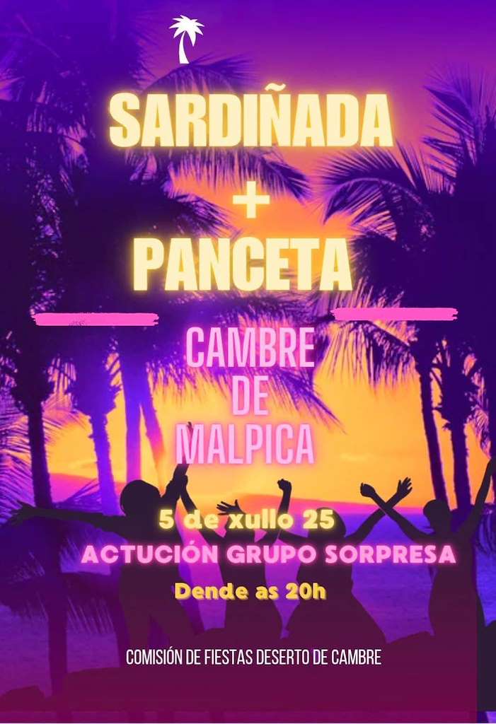 Sardiñada e Pancetada de Cambre en Malpica de Bergantiños