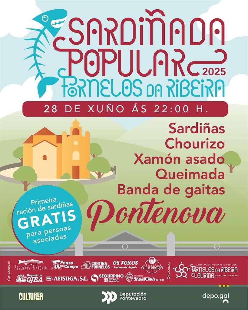 Sardiñada Popular de Fornelos da Ribeira (2025) en Salvaterra do Miño