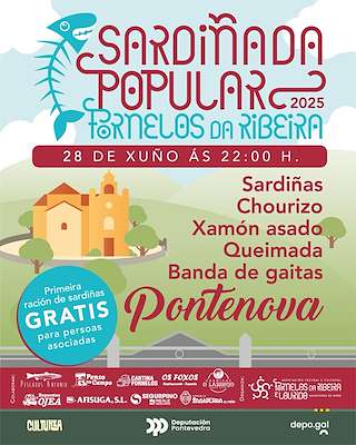 Fechas, información, programa, cartel, imágenes, mapa y ubicación de Sardiñada Popular de Fornelos da Ribeira  en  Salvaterra do Miño