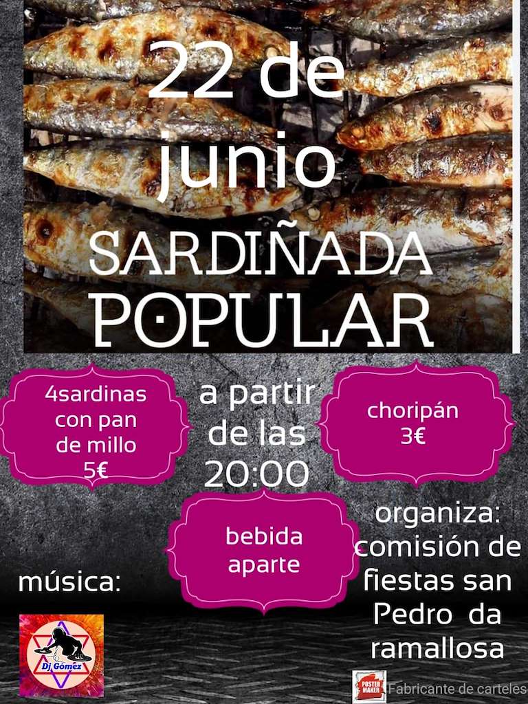 Sardiñada Popular de San Pedro da Ramallosa en Nigrán