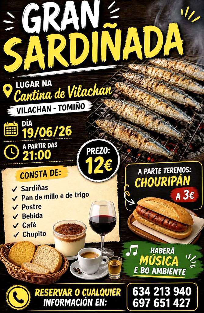 Sardiñada Popular de Vilachán (2026) en Tomiño