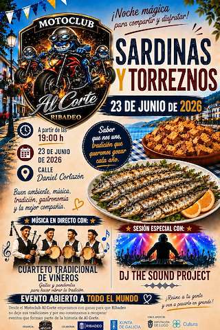 Fechas, información, programa, cartel, imágenes, mapa y ubicación de Sardinas y Torreznos del Motoclub Al Cortes (2026)  en  Ribadeo