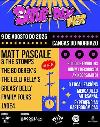 Fechas, información, programa, cartel, imágenes, mapa y ubicación de Satur-Day Fest   en  Cangas de Morrazo