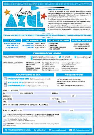 Semana Azul en Baiona