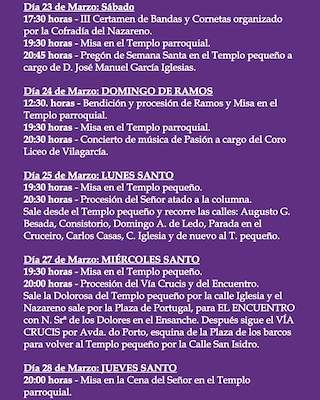 Semana Santa en Sanxenxo