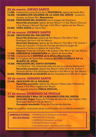 Semana Santa (2026) en O Barco de Valdeorras