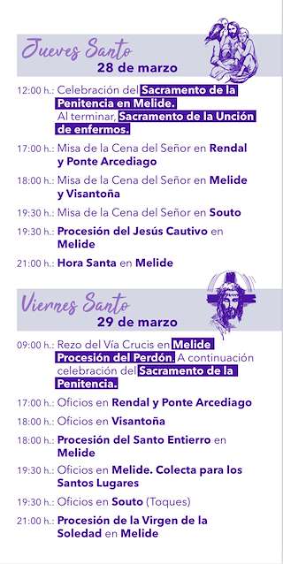 Semana Santa (2026) en Melide