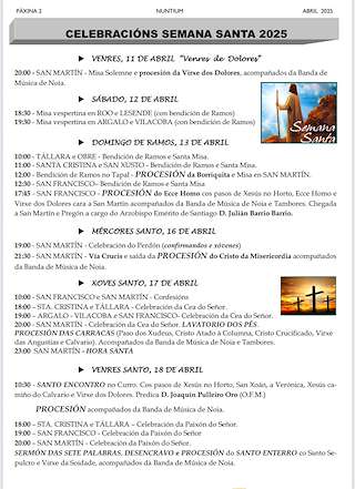 Semana Santa (2026) en Noia