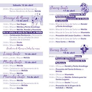 Semana Santa (2026) en Melide
