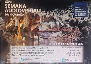 Fechas, información, programa, cartel, imágenes, mapa y ubicación de XXVII Semana Audiovisual da Montaña (2025)  en  Ourense