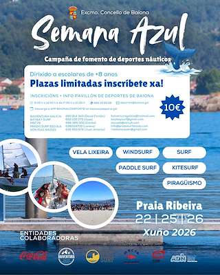 Fechas, información, programa, cartel, imágenes, mapa y ubicación de Semana Azul (2026) en Baiona