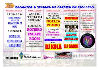 Fechas, información, programa, cartel, imágenes, mapa y ubicación de Semana Cultural de Fiolledo   en  Salvaterra do Miño