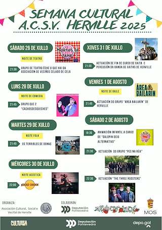 Fechas, información, programa, cartel, imágenes, mapa y ubicación de Semana Cultural de Herville  en  Mos